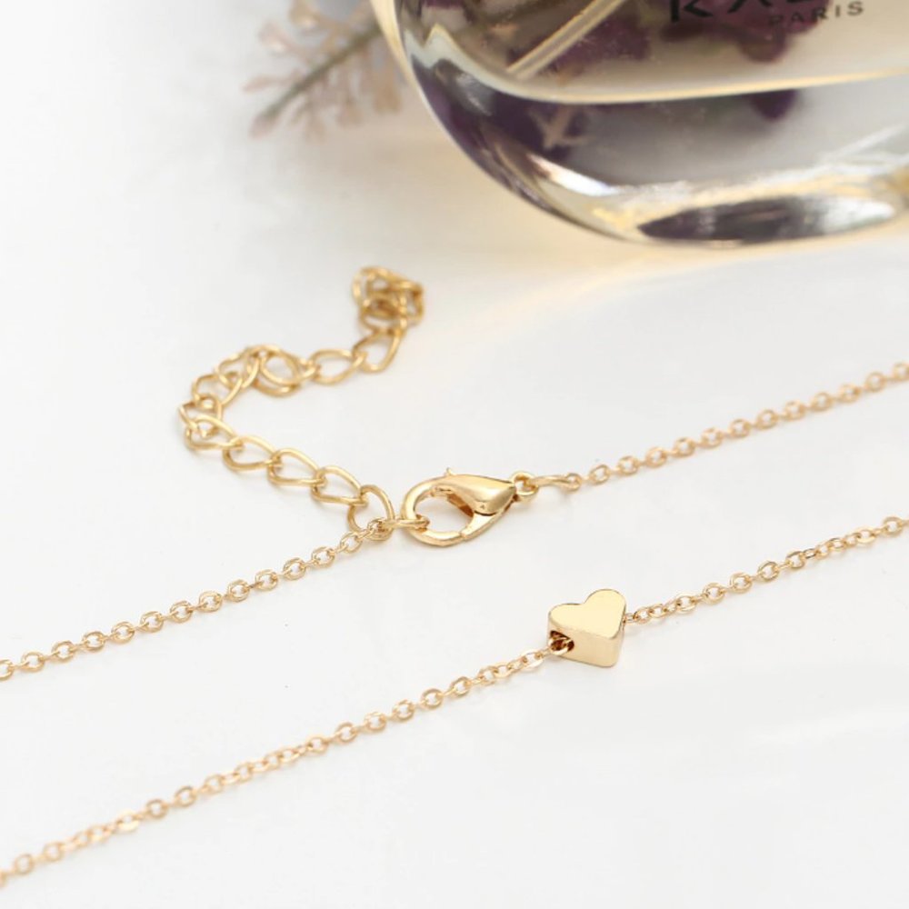 2/$25🍒 LOVE ME Dainty Heart Choker - Picture 3 of 5